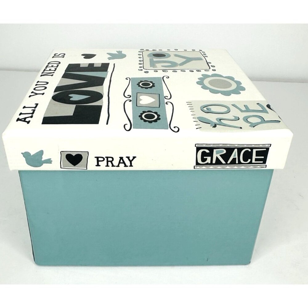 Renewing Faith All You Need Is Love Box Trinkets Keepsakes Decor 5.5x4.25x4” - Picture 5 of 9